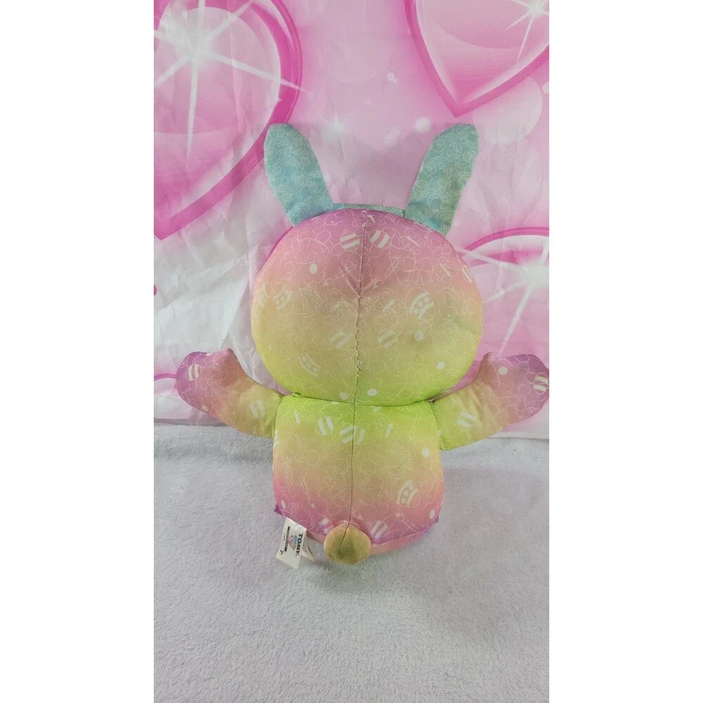 ​Tomy Doodle Bear Easter Egg Bunny Rabbit Pink Plush 17